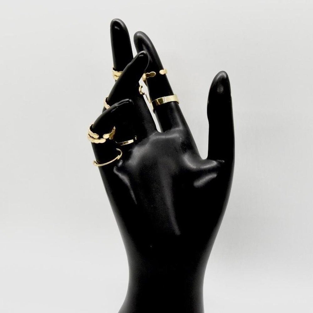 Gold Stacking Ring Set - Picture 6 of 7